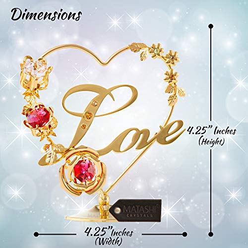 Love Table Top Ornament in 24k Gold