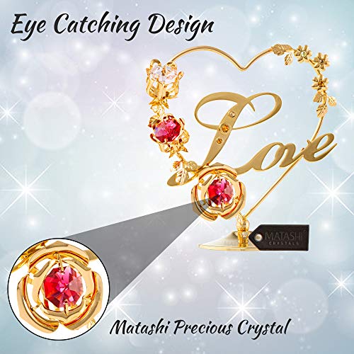 Love Table Top Ornament in 24k Gold