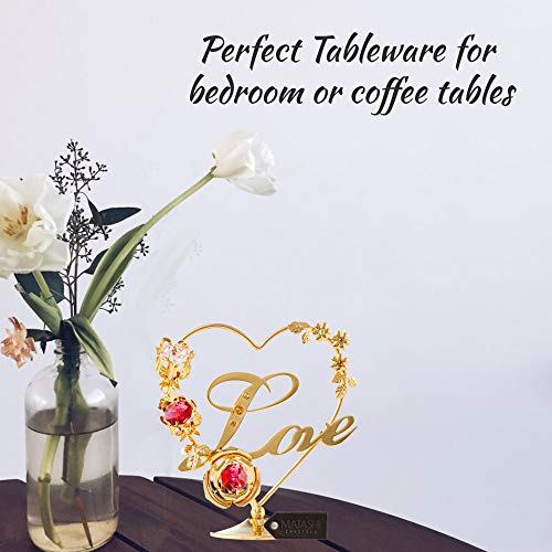 Love Table Top Ornament in 24k Gold