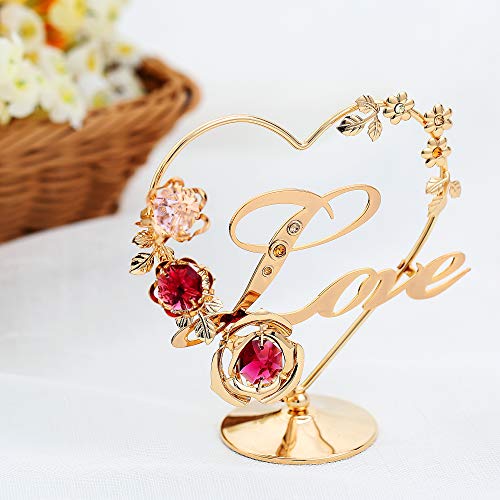 Love Table Top Ornament in 24k Gold