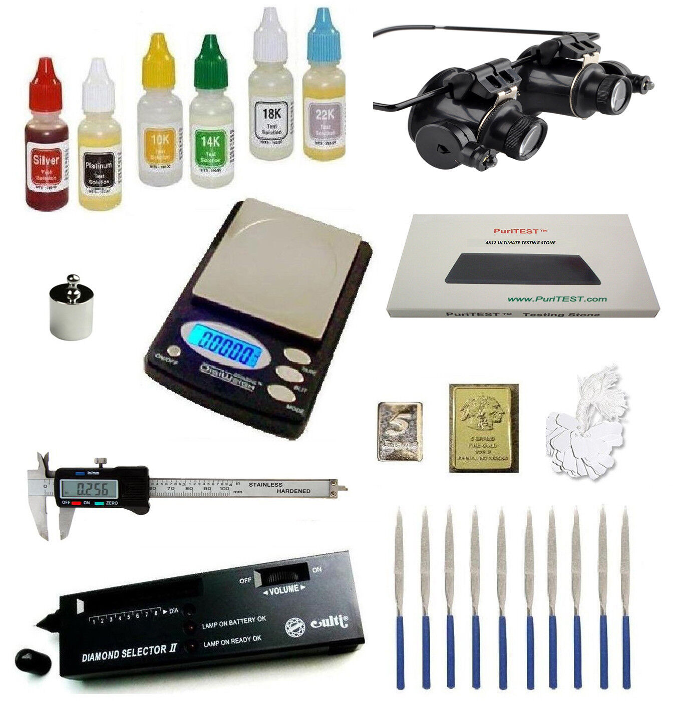 Gold Silver Test Kit with Diamond Tester