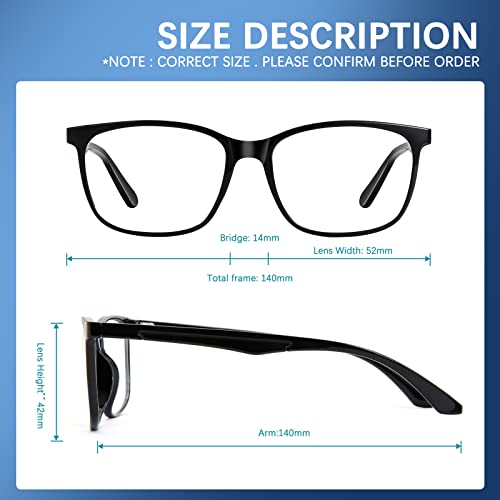 UTQUEEN Blue-Light Blocking Glasses for women/men - Computer Reading/Gaming/TV/Phones Glasses 4Pack Anti Eyestrain & UV Glare