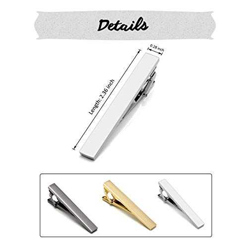 Engraved Steel Tie Clip for Men's Neckties