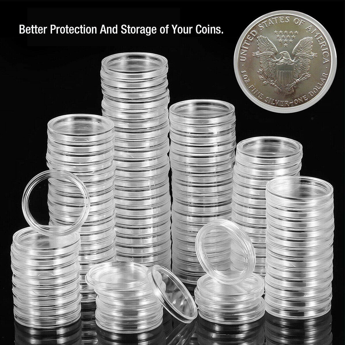 Gold Coin Storage Box Set - 100 pcs