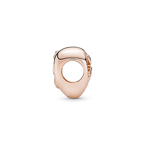 Rose Gold Family Tree Charm with Zirconia