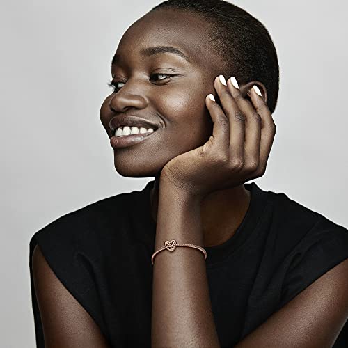 Rose Gold Family Tree Charm with Zirconia