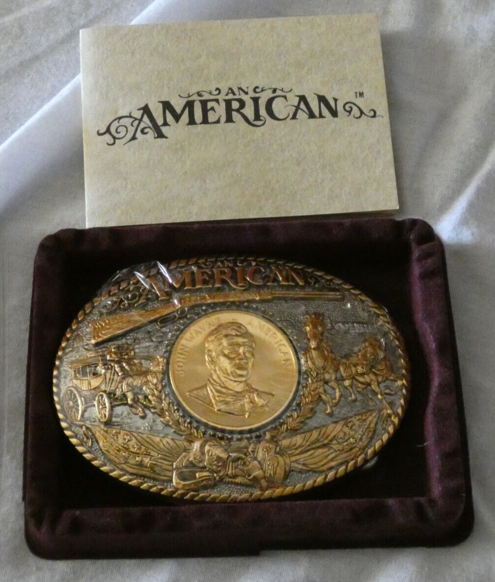 John Wayne 24K Gold Belt Buckle