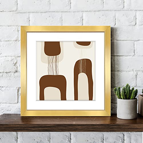 Gold Square Wall Frame Set - 9 Packs