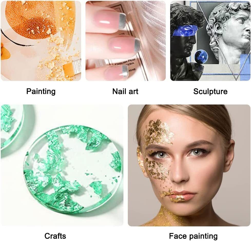 Gold Leaf Sheets for DIY Crafting Decoration