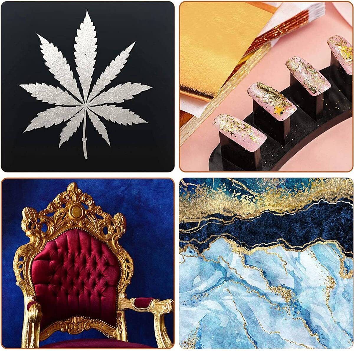 Gold Leaf Sheets for DIY Crafting Decoration