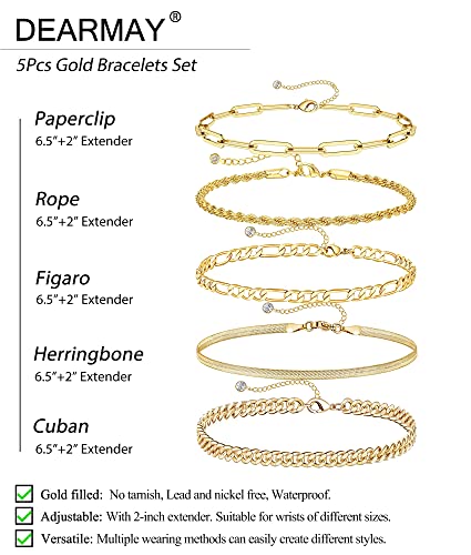 Gold Bracelet Set for Women & Girls