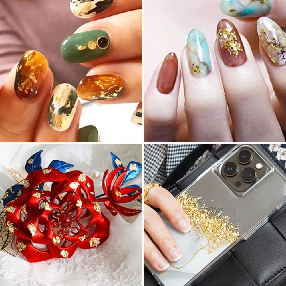 Gold Leaf Sheets for DIY Crafting Decoration