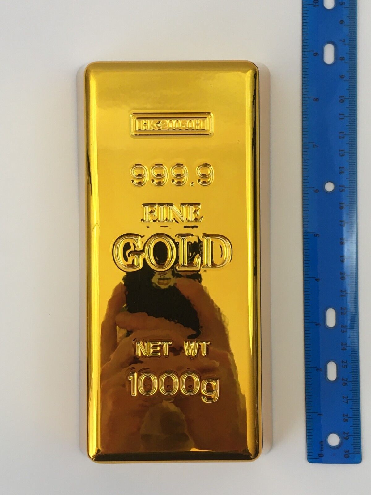 Gold Bar Business Card Holder Display Case