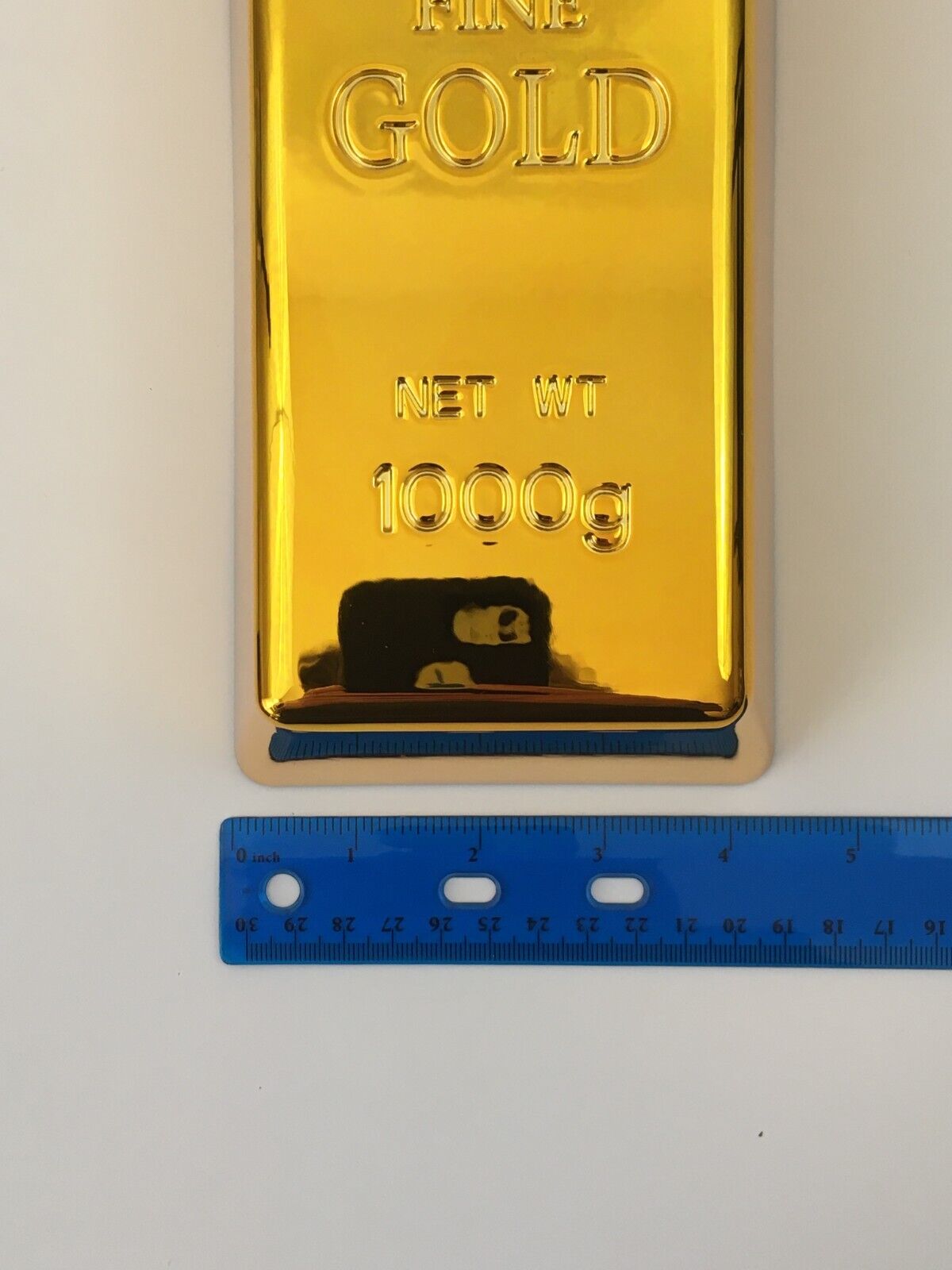 Gold Bar Business Card Holder Display Case