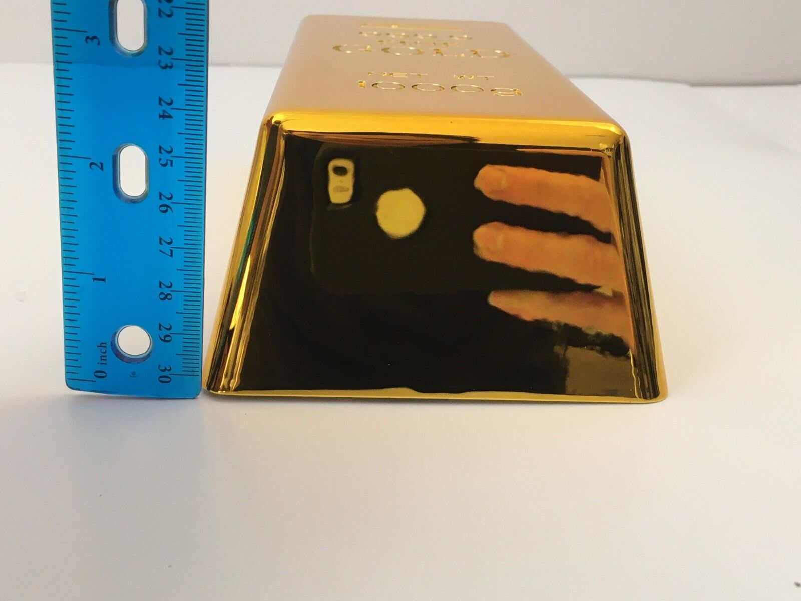 Gold Bar Business Card Holder Display Case