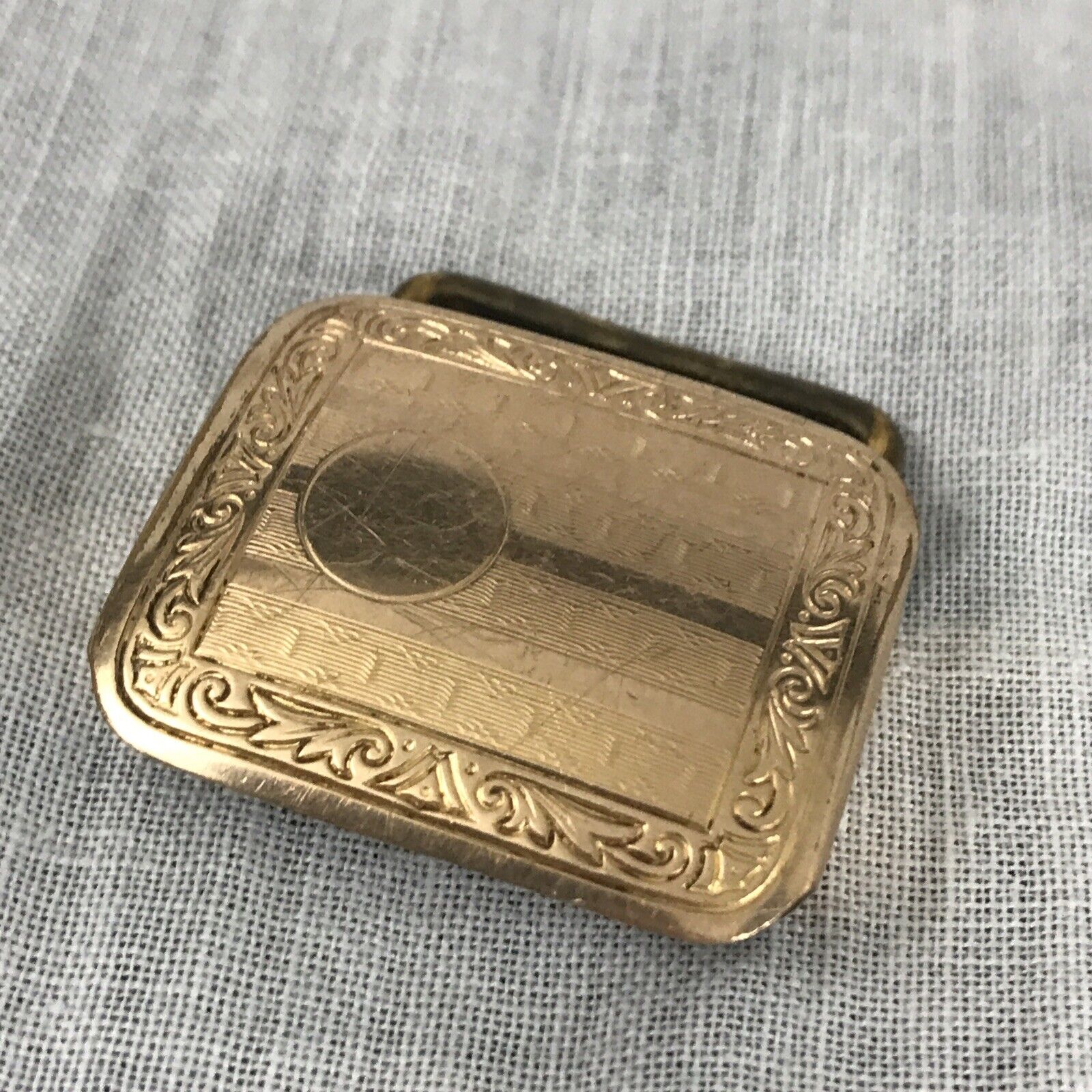 Antique Women's Rolled Gold Plate Belt Buckle Edwardian