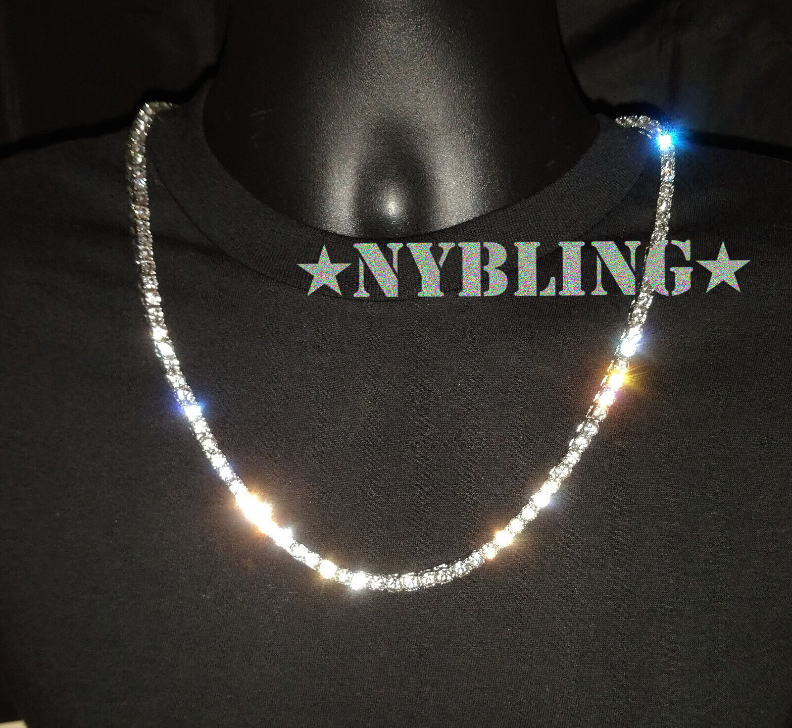 Gold Plated CZ Tennis Choker Necklace