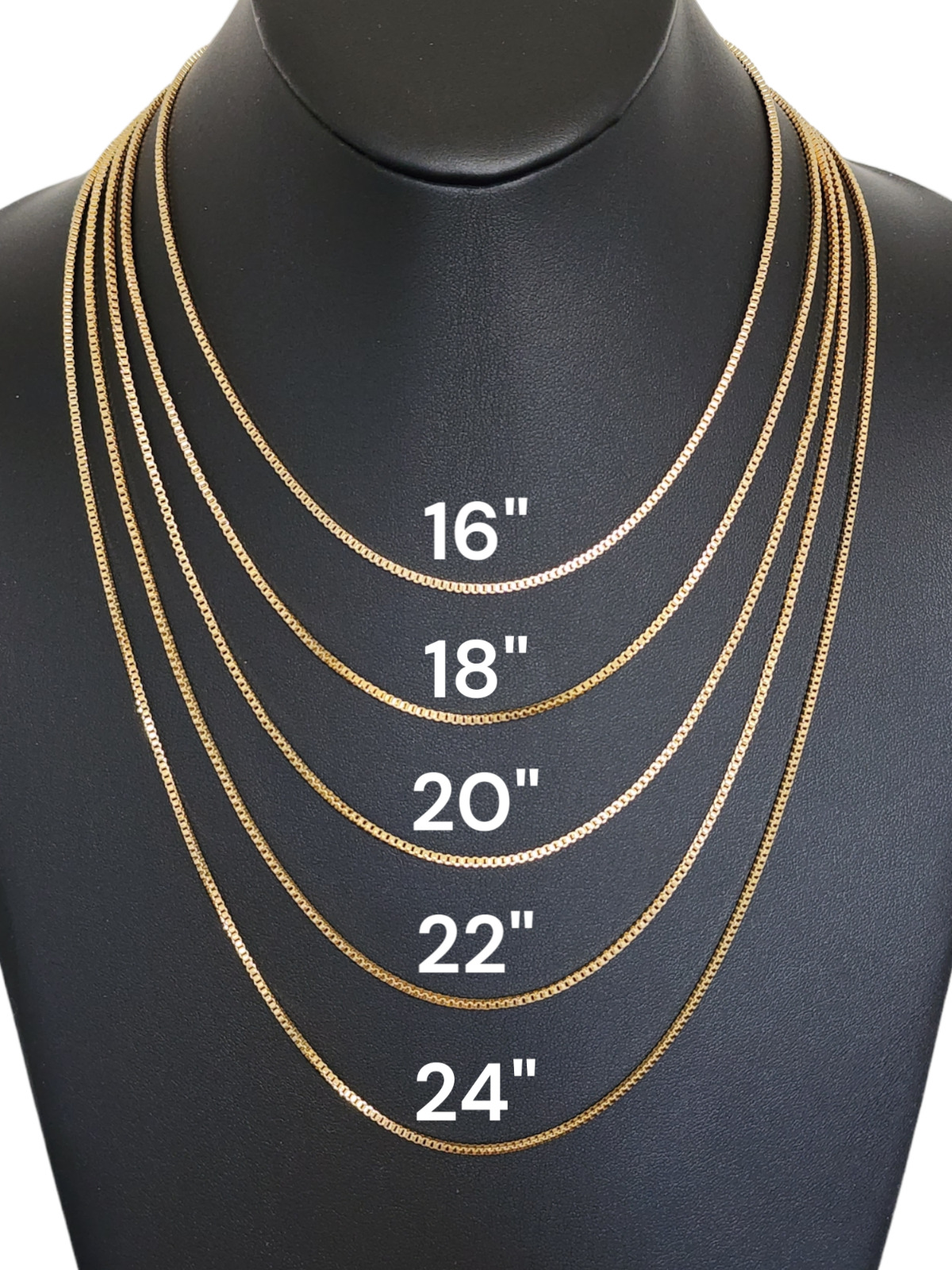 Gold Plated Steel Box Chain Necklace - Unisex