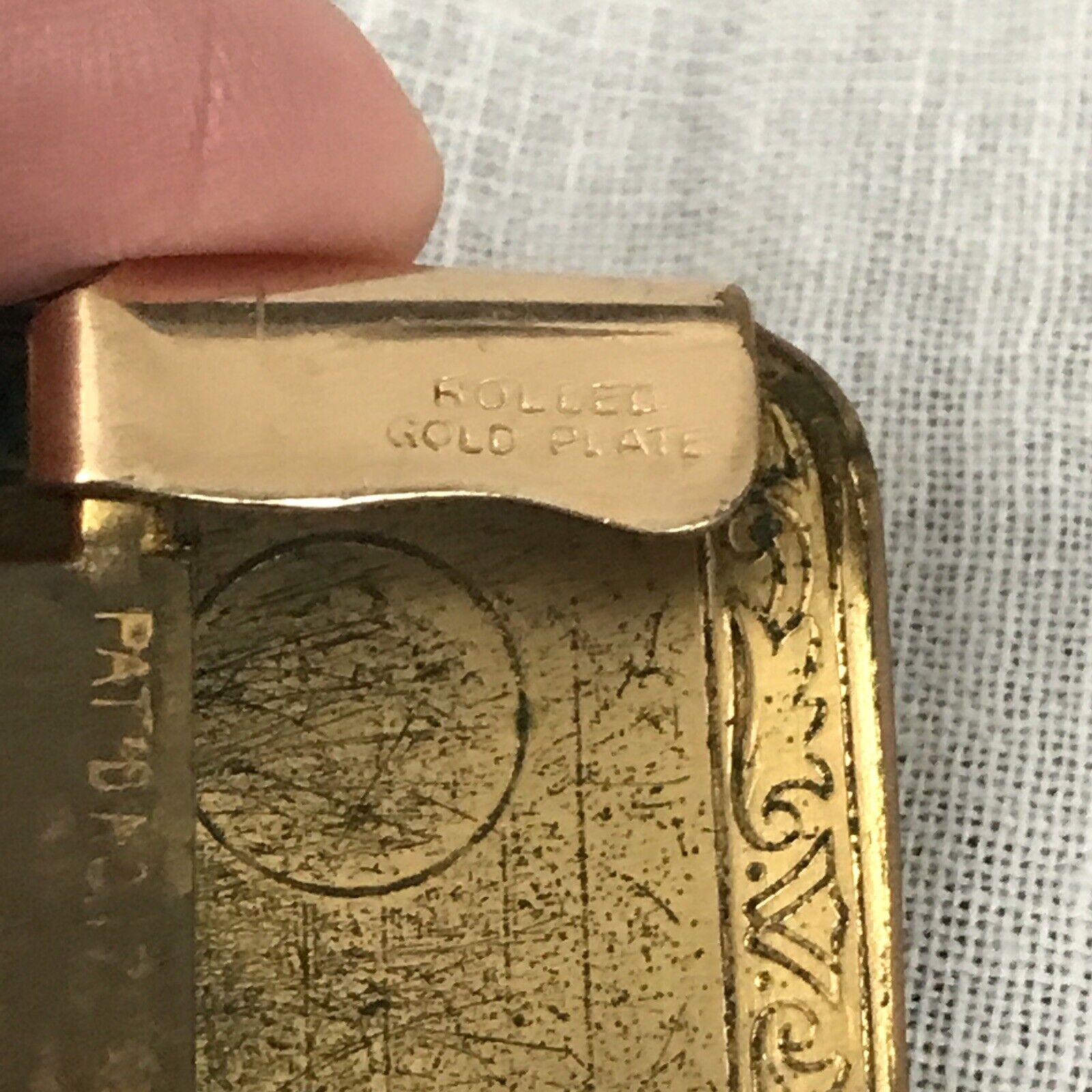 Antique Women's Rolled Gold Plate Belt Buckle Edwardian