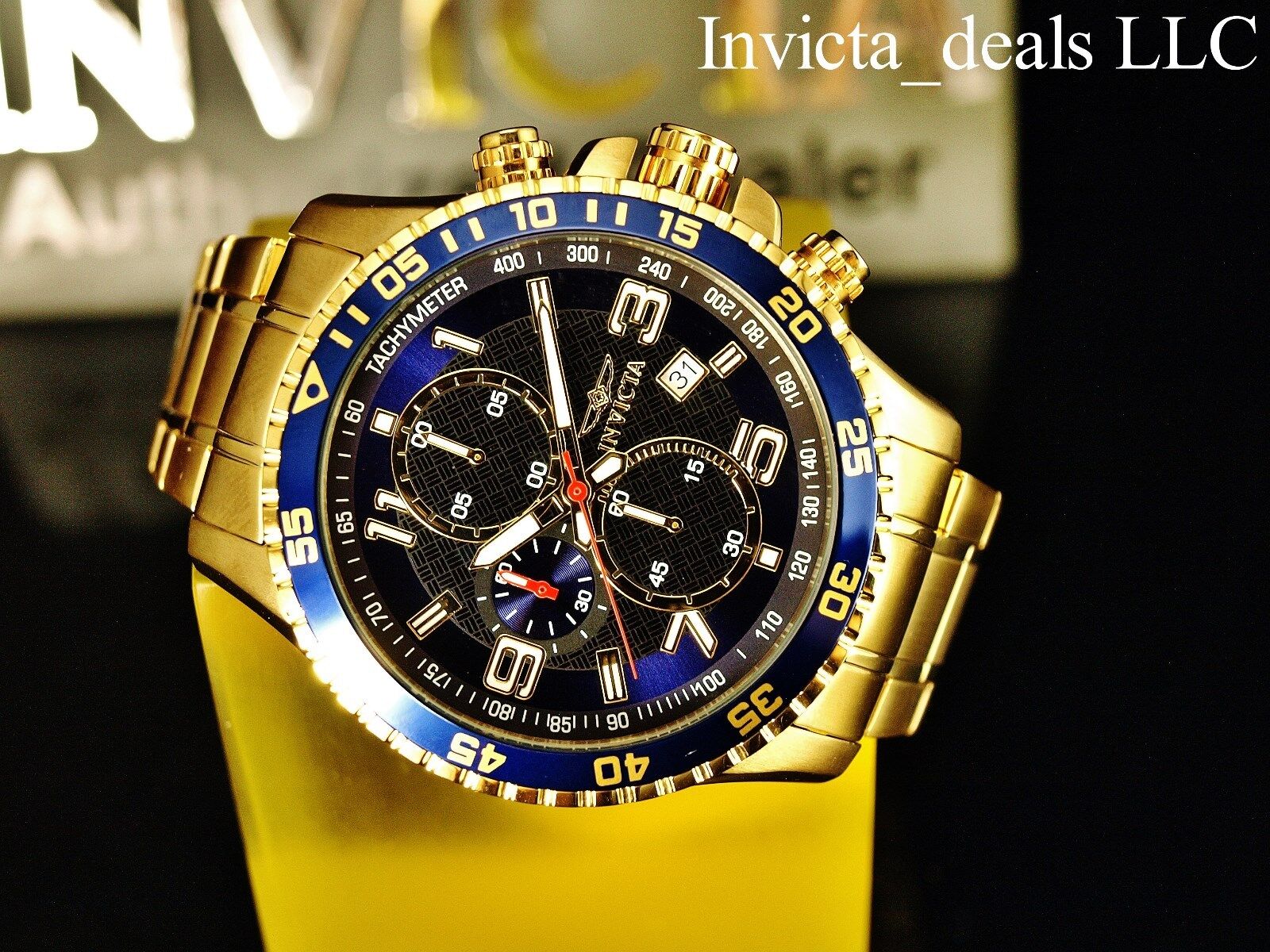 Invicta Men's Gold Plated Chronograph Watch