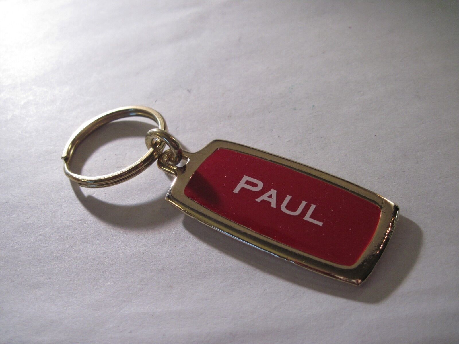 Paul    name gold plated   Key Chain  mint  new