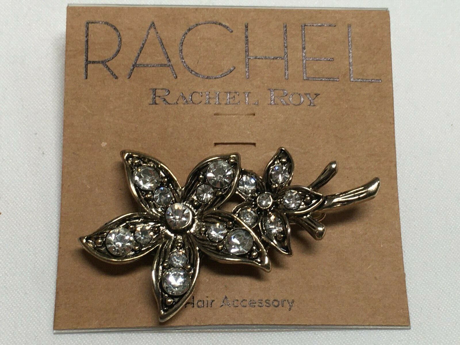 Rachel Roy Gold Plated Crystal Hair Clip
