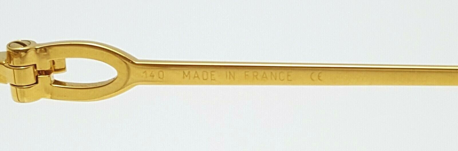 Cartier Rectangle Rimless Optical Unisex Eyewear Glasses 18KT Yellow Gold Plated