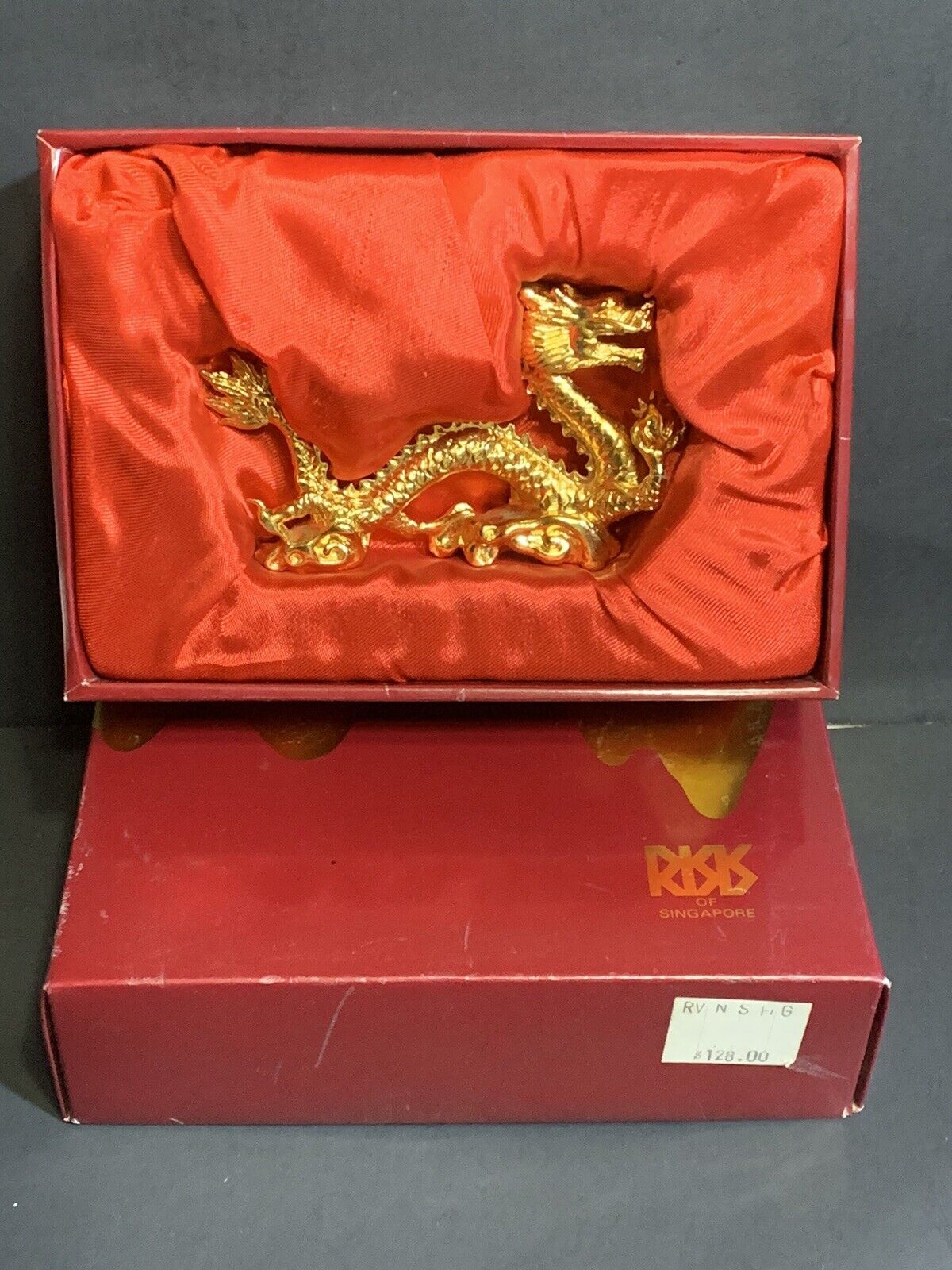 Risis 24KT GOLD Plated Good Luck Dragon Figure