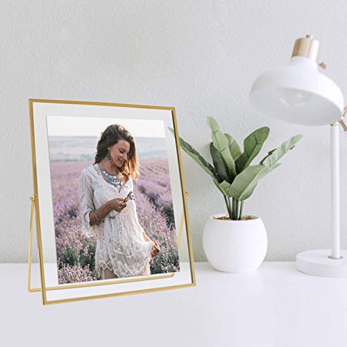 Gold Metal Floating Frame (Gold, 8x10)