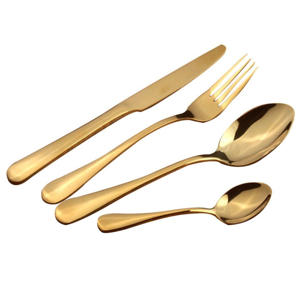 Rainbow Stainless Steel Flatware Set (4 pieces)