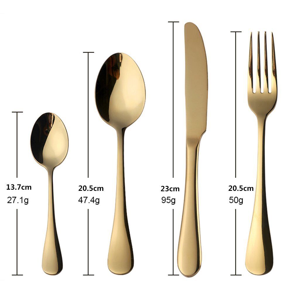 Rainbow Stainless Steel Flatware Set (4 pieces)