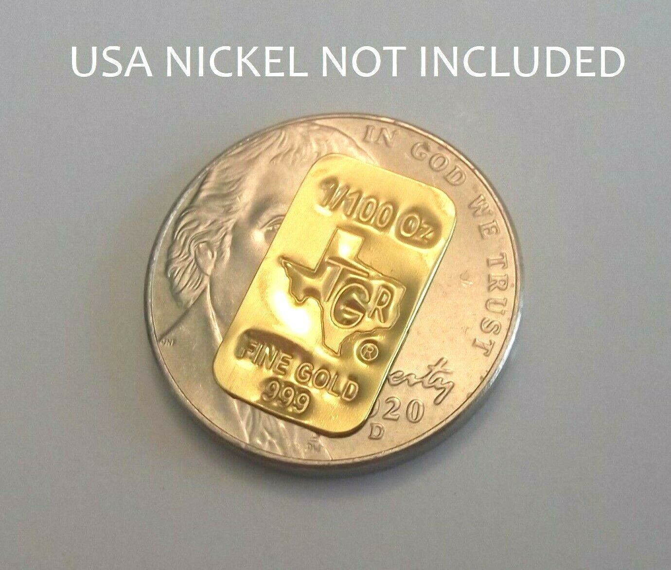 1/100  Troy oz Gold Bar 9999 TGR TEXAS