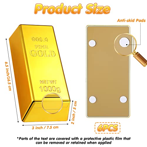 Golden Brick Bullion Replica for Decoration and Costumes