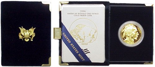 2006 Proof 24K One Ounce Gold Buffalo