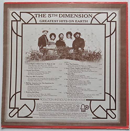 The 5th Dimension Greatest Hits on Earth