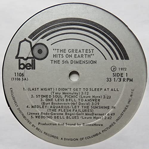 The 5th Dimension Greatest Hits on Earth