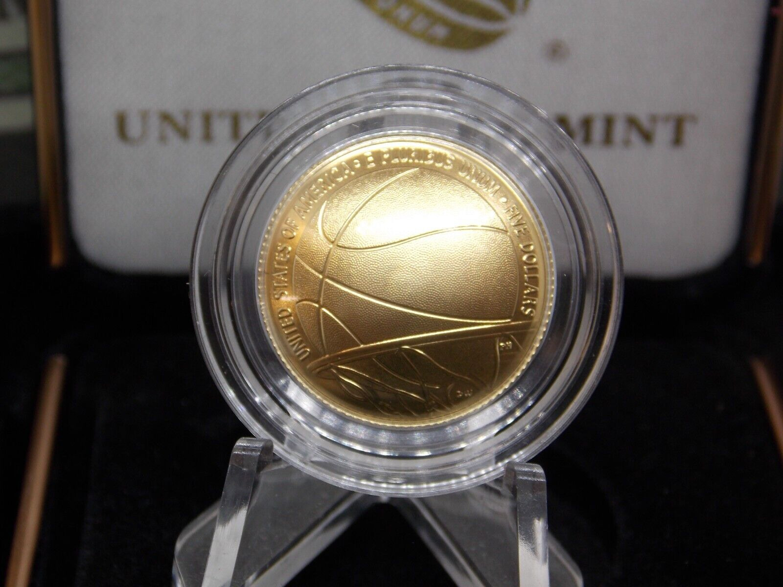 2020 "W" $5 Basketball Hall of Fame Gold Coin