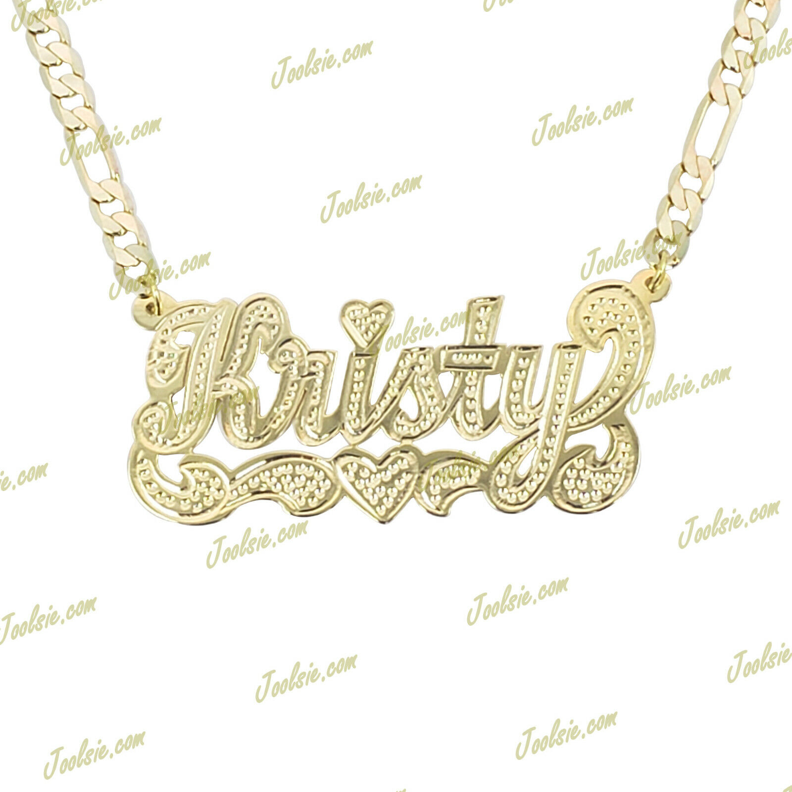 Custom Single Name Plate Necklace - Gold Plated/Silver