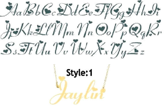 Custom Gold Name Necklace - Any Style, Any Name