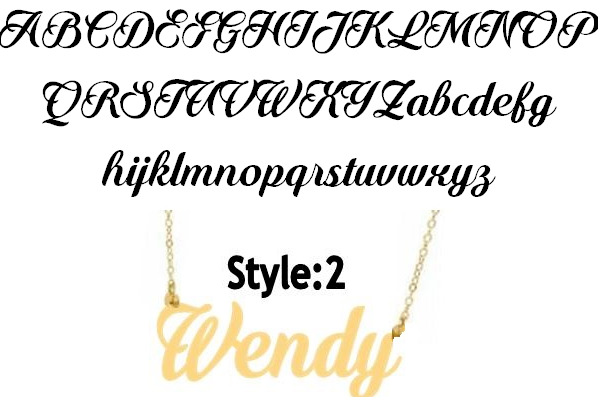 Custom Gold Name Necklace - Any Style, Any Name