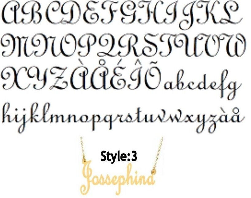 Custom Gold Name Necklace - Any Style, Any Name