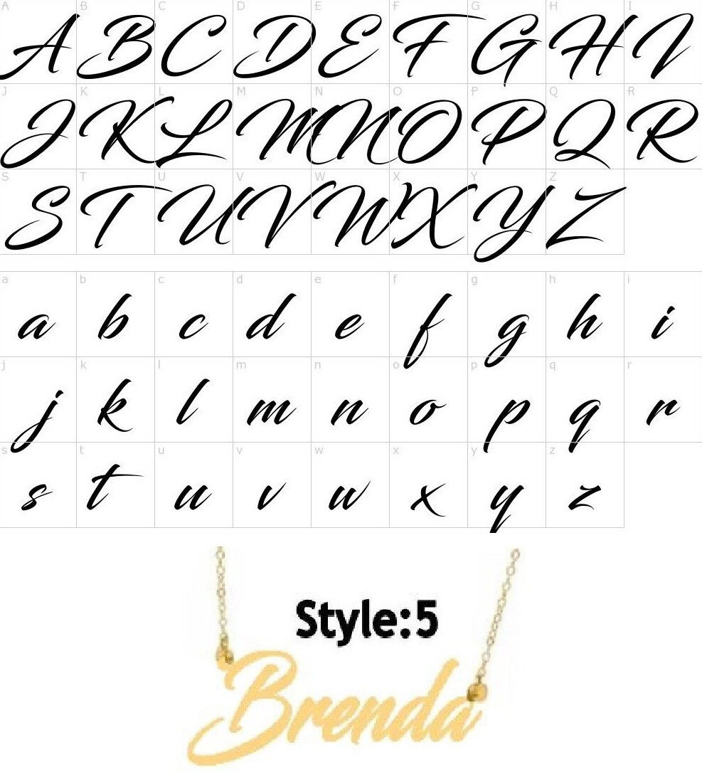 Custom Gold Name Necklace - Any Style, Any Name