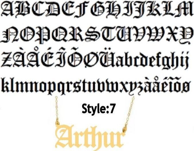 Custom Gold Name Necklace - Any Style, Any Name