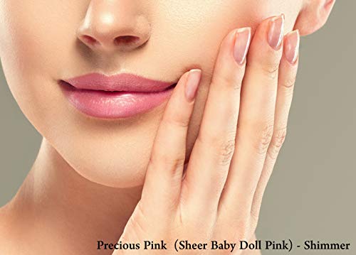 Organic Vegan Lipstick - Precious Pink Shimmer