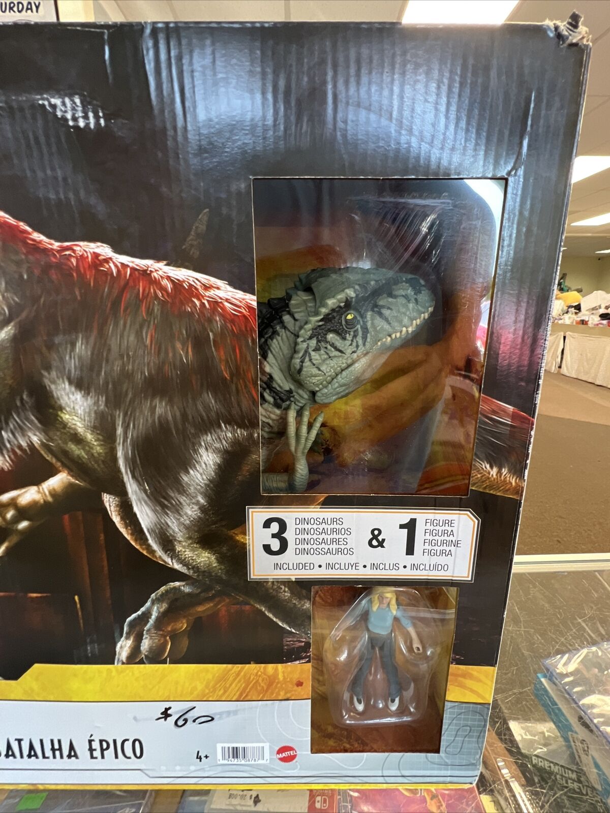 Jurassic T-Rex Epic Battle Toy