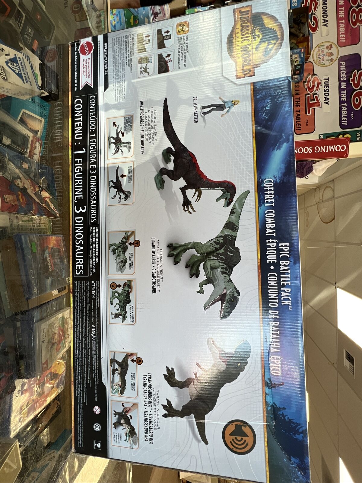 Jurassic T-Rex Epic Battle Toy