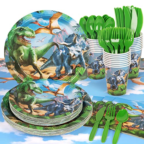 Dinosaur Birthday Party Supplies 24 Serves, Complete Pack