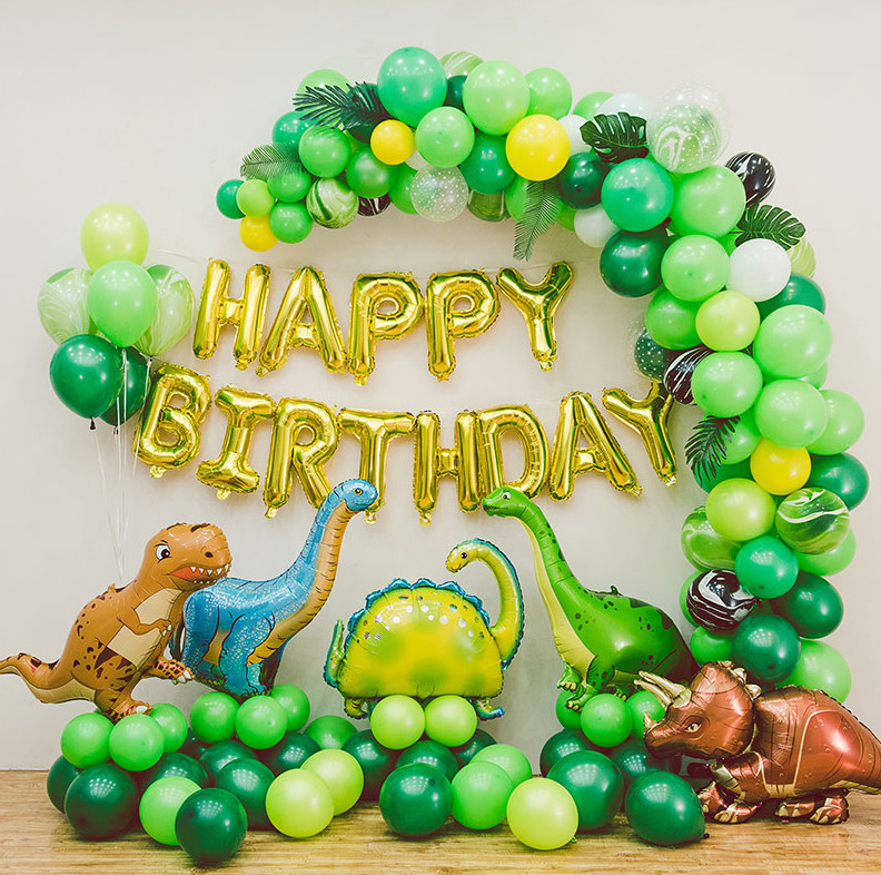 Dinosaur Birthday Balloon Set, Party Decorations