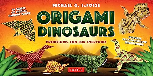 Dino Origami Kit: 20 Projects & 2 Books