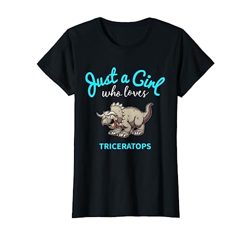 Triceratops Shirt for Girls | Kids Triceratops T-Shirt